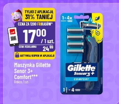 Maszynka Gillette Sensor 3+ Comfort promocja w POLOmarket