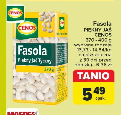 Fasola piękny jaś tyczny Cenos promocja