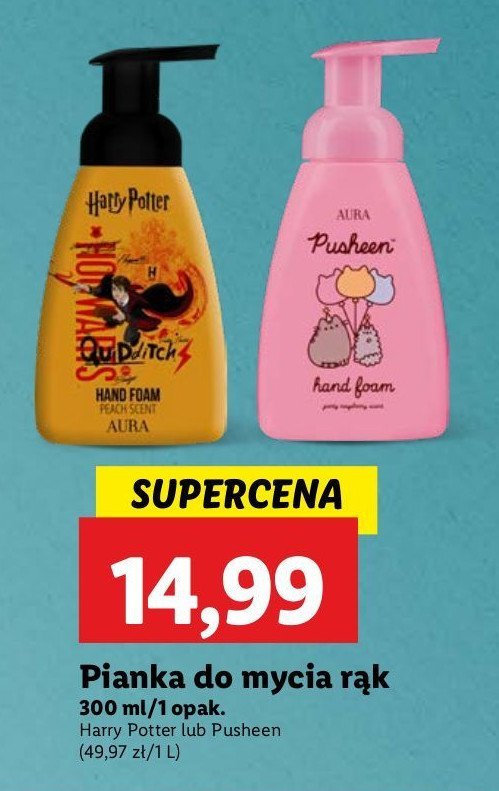 Pianka do mycia harry potter AURA COSMETICS promocja w Lidl