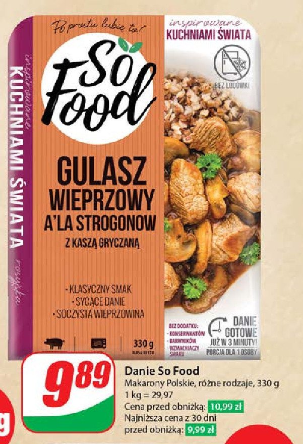Gulasz a'la strogonow So food promocja
