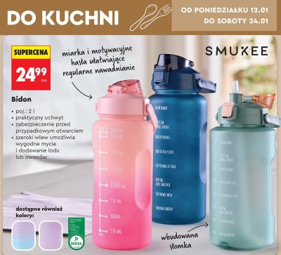 Bidon SMUKEE 2l promocja w Biedronka