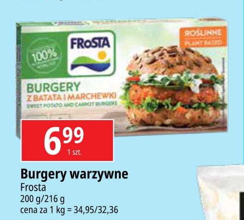 Burgery z batata z marchewką Frosta promocja