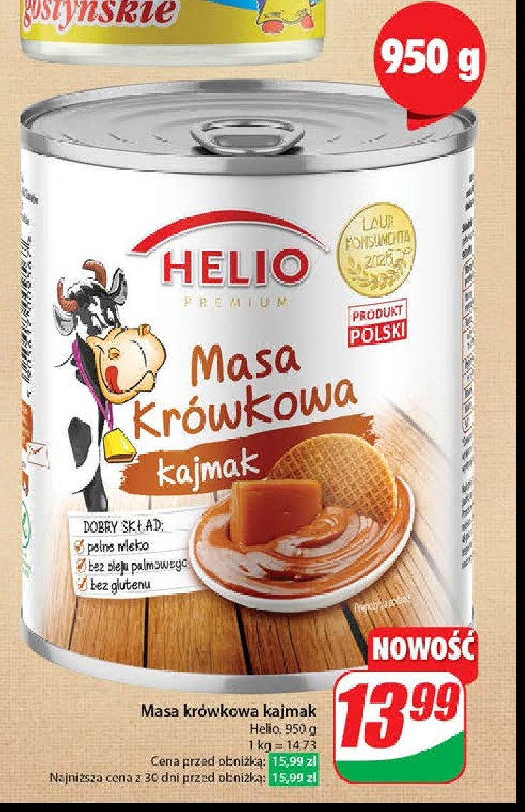 Masa kr贸wkowa kajmak Helio promocja