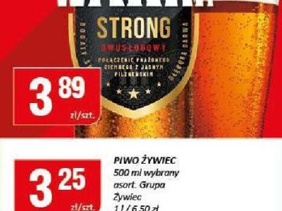 Piwo Żywiec 500ml promocja w Chorten