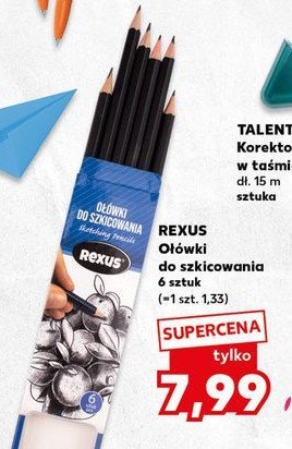 Ołówki do szkicowania Rexus promocja