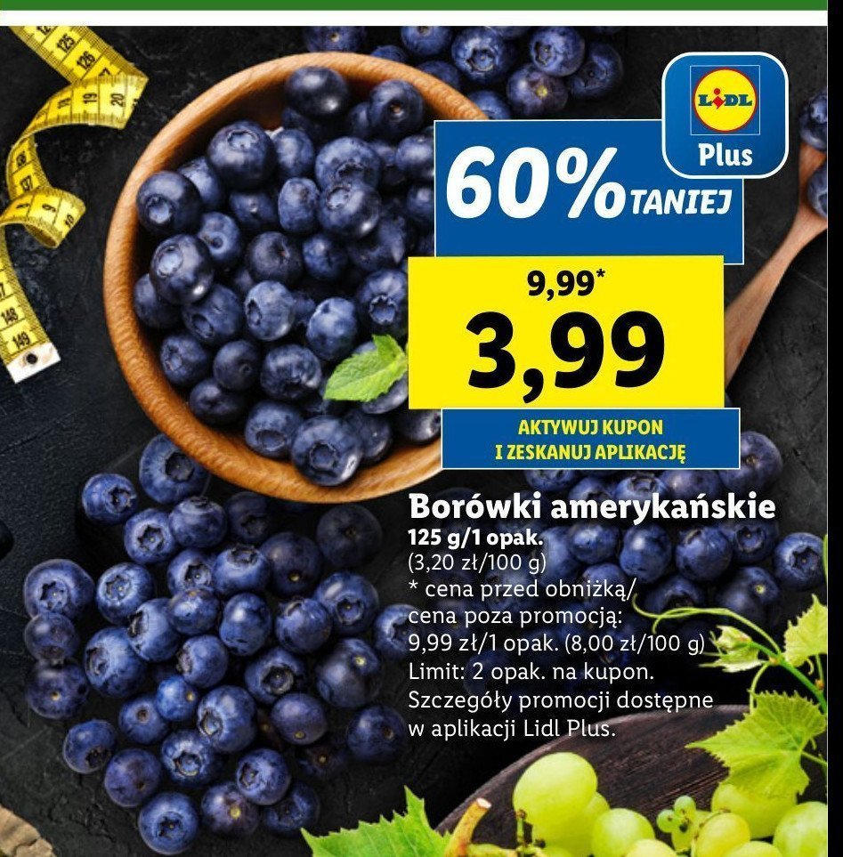 Borówka amerykańska promocja w Lidl