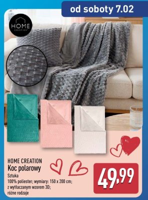 Koc polarowy 150x200 cm promocja w Aldi