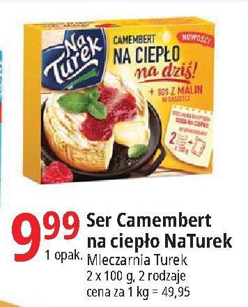 Ser camembert na ciepło z sosem z malin Turek naturek promocja