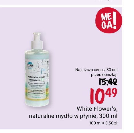 Mydło solankowe z morza martwego White flower's promocja