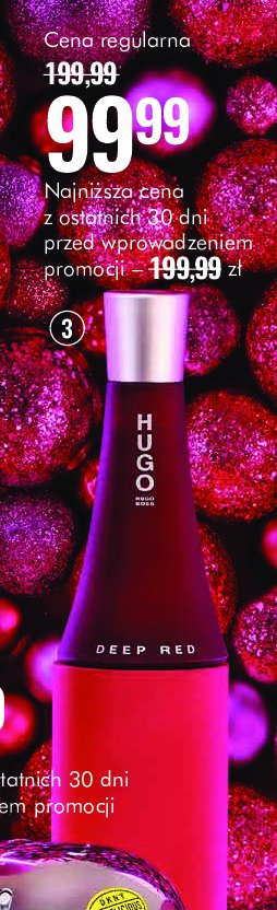 Woda toaletowa Hugo boss deep red Hugo by hugo boss promocja