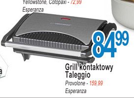 Grill kontaktowy taleggio 750 w Esperanza promocja
