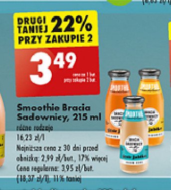 Napój smoothie marchew-pomarańcza Bracia sadownicy promocja