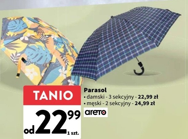Parasol damski 3-sekcyjny Areto promocja