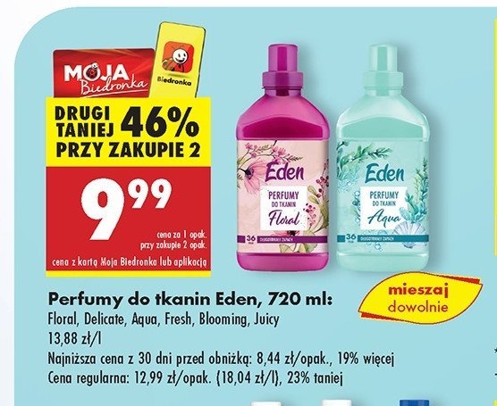 Perfumy do tkanin blooming Eden promocja w Biedronka