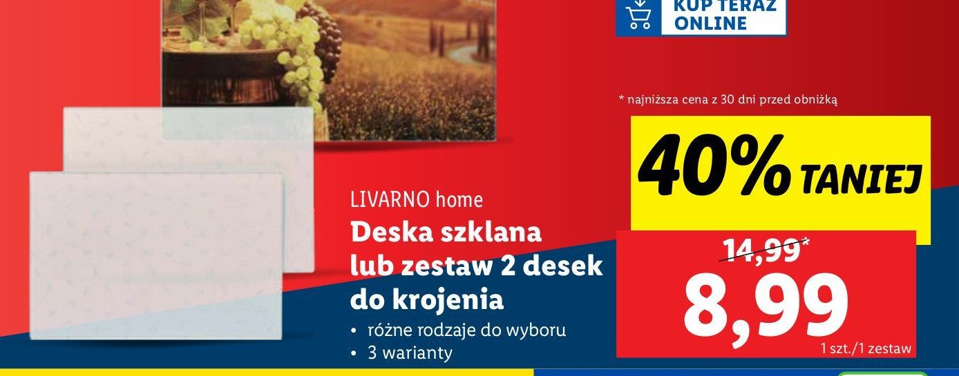 Deska do krojenia LIVARNO HOME promocja w Lidl