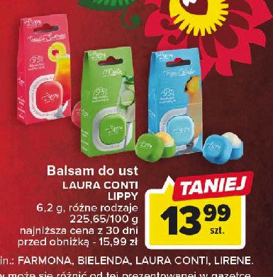 Balsam do ust pina colada Laura conti promocja