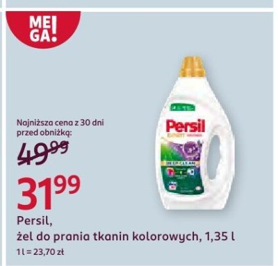 Żel do prania tkanin kolorowych Persil, 1,35 l promocja w Rossmann