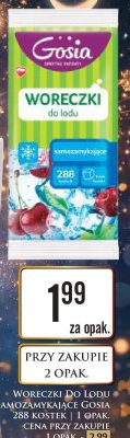 Woreczki do lodu samozamykające Gosia promocja w Dino