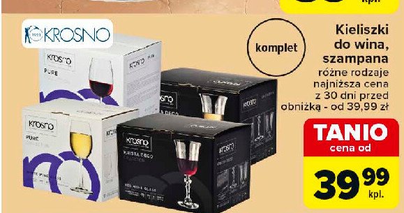 Kieliszek do wina białego pure 250 ml Krosno s.a. promocja