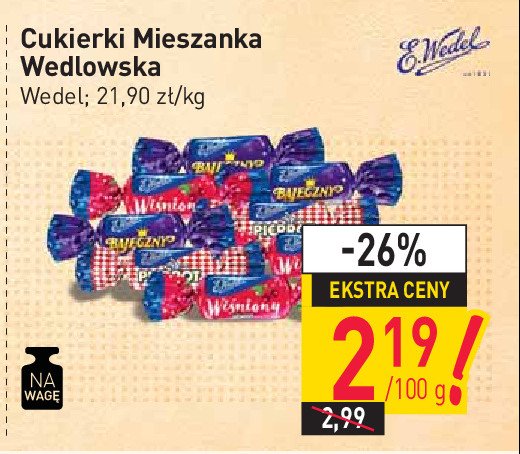 Cukierki w mlecznej czekoladzie E. wedel mieszanka wedlowska classic promocja
