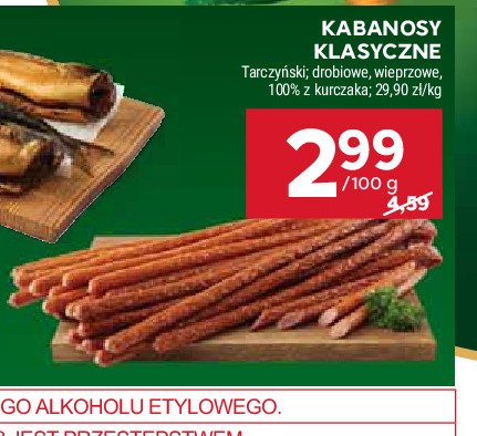 Kabanosy drobiowe Tarczyński kabanos klasyczny promocja