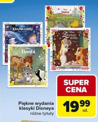 Piękne wydania klasyki Disneya różne tytuły promocja w Carrefour Market