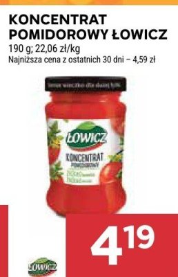 Koncentrat pomidorowy Łowicz promocja w Stokrotka