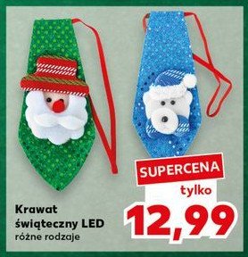 Krawat świąteczny led promocja