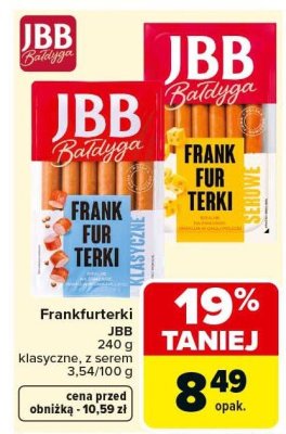 Frankfurterki JBB Baletgo 240 g klasyczne, z serem promocja w Carrefour Market