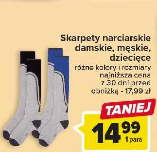 Skarpety narciarskie m臋skie promocja