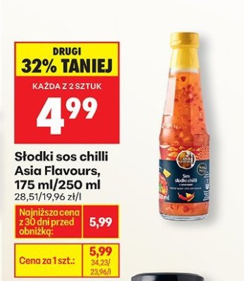Słodki sos chilli  promocja w Biedronka