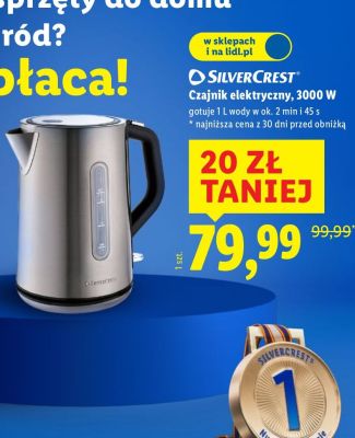 Czajnik elektryczny, 3000 W promocja w Lidl