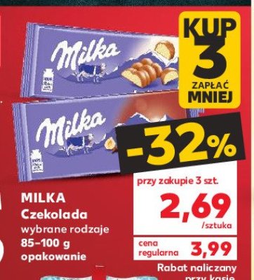 Czekolada bubbly white Milka promocja