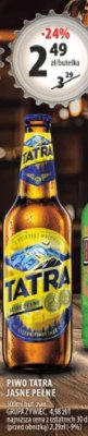 Piwo TATRA JASNE PEŁNE 500ml promocja w Arhelan