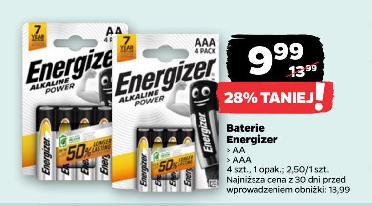 Baterie alkaliczne aaa Energizer promocja