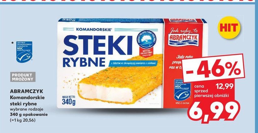 Steki rybne z fileta Abramczyk promocja
