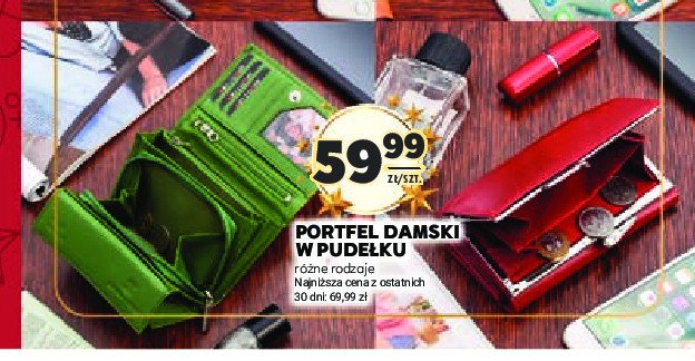 Portfel damski w pudełku promocja w Stokrotka