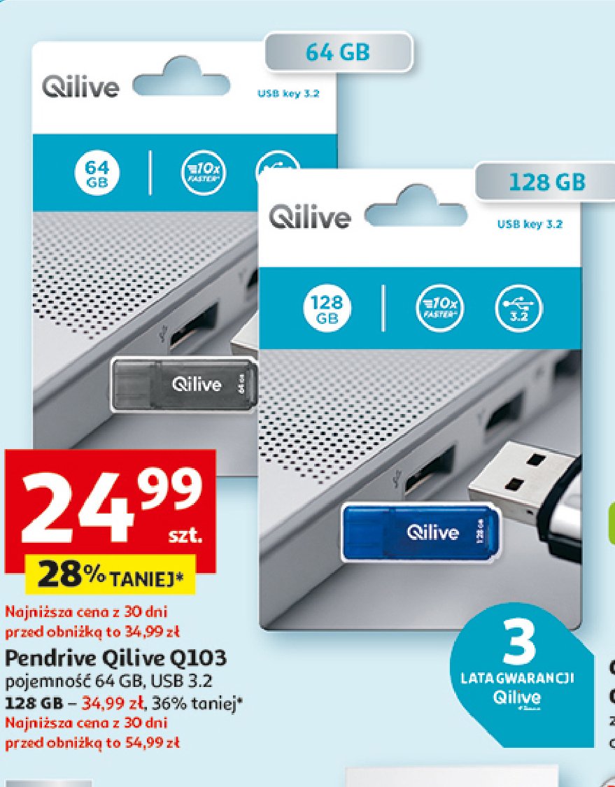 Pendrive q103 128 gb Qilive promocja