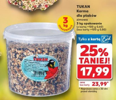Karma dla ptaków zimowa promocja w Kaufland