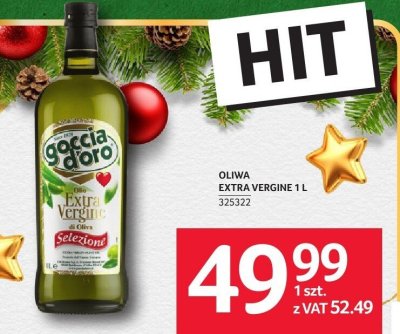 Oliwa Extra Vergine Goccia d'Oro 1l promocja w Selgros