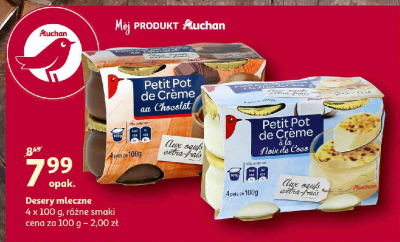 Deser creme brulee Auchan promocja