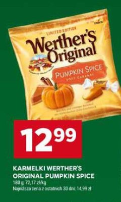 Karmelki Werther's Original Pumpkin Spice promocja w Stokrotka
