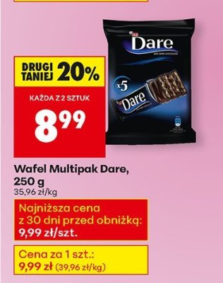 Wafel Multipak Dare promocja w Biedronka