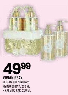 Zestaw prezentowy Vivian Gray mydło do rąk 250 ml + krem do rąk 250 ml promocja w Drogerie Natura
