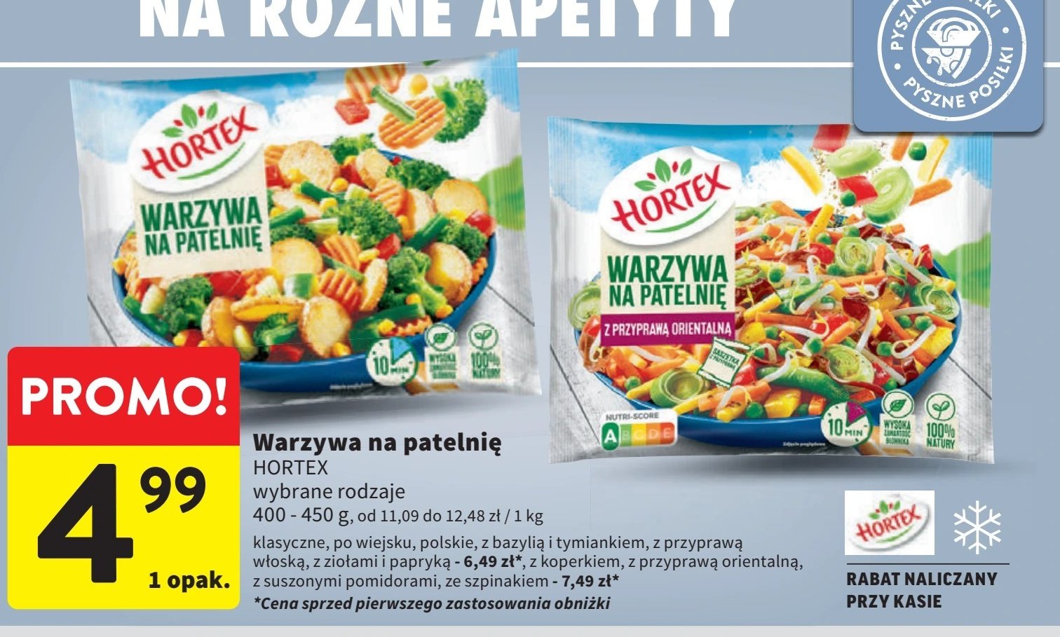 Warzywa na patelnię classic Hortex promocja w Intermarche