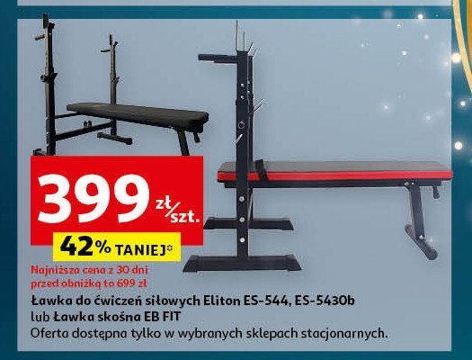 Ławka do ćwiczeń es-544 Eliton promocja