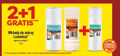 Wkłady do zniczy Luminica promocja w POLOmarket