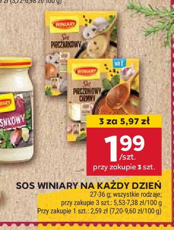 Sos pieczarkowy Winiary promocja w Stokrotka