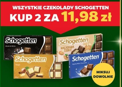 Wszystkie czekolady Schogetten 2 szt. promocja w Netto