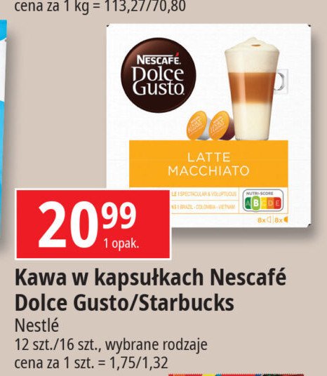 Kawa latte macchiato Nescafe dolce gusto promocja w Leclerc